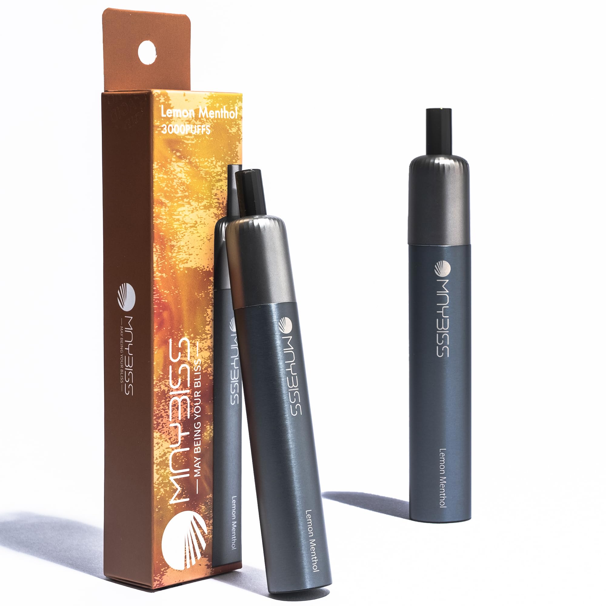 MAYBISS 【公式】 MAYBISS メイビス 2本セット レモンメンソール lemon menthol 電子タバコ タバコフレーバー 本体 ニコチン無し タール無し 禁煙 使い捨て 3,000回吸引 持ち運び シーシャ ベイプ (2本 レモンメンソール)